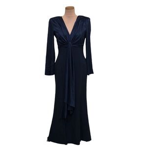 Cinq A Sept Julianne Maxi Dress Size 6 Navy Blue